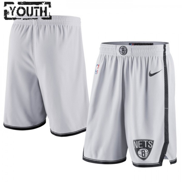 Brooklyn Nets NBA Shorts Nike 2022-23 Association Edition Swingman - Kinder